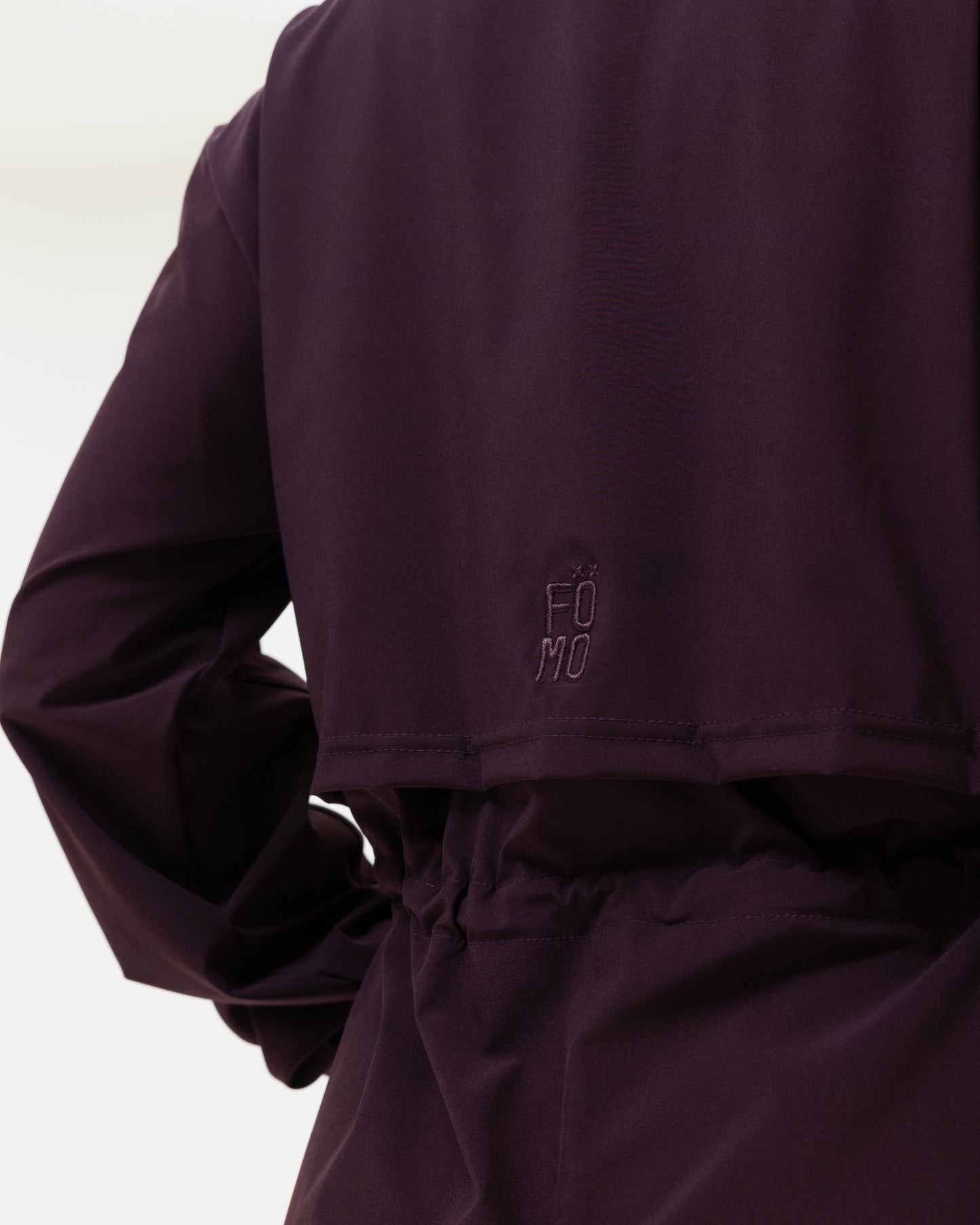 Burgundy Belted lightweight Jacket