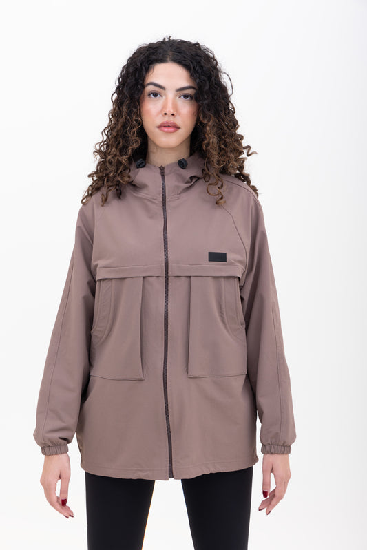 Mocha mousse FOMO track jacket