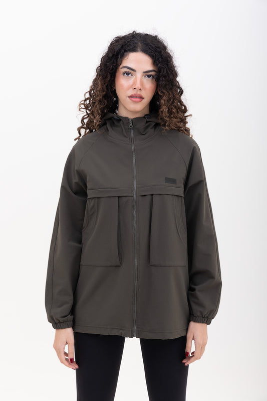 Dark olive FOMO Track jacket