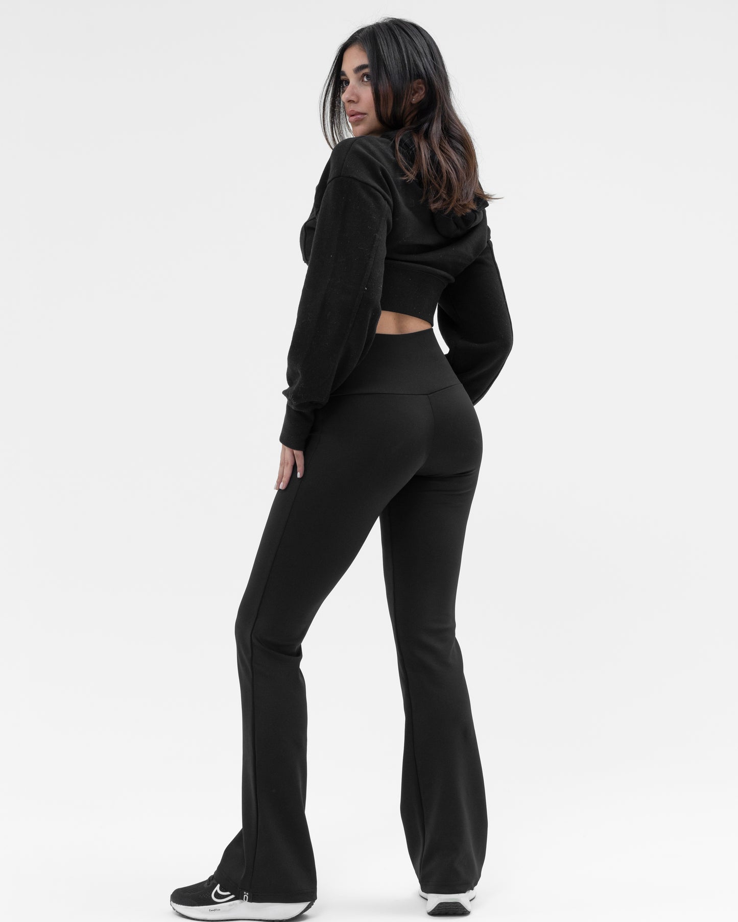 Black flare pants