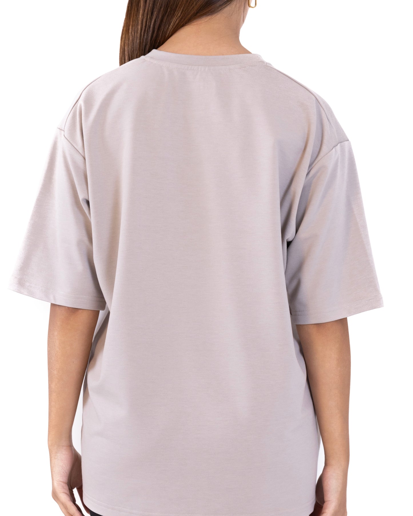 Biege FOMO Patch Seal Oversized Shirt