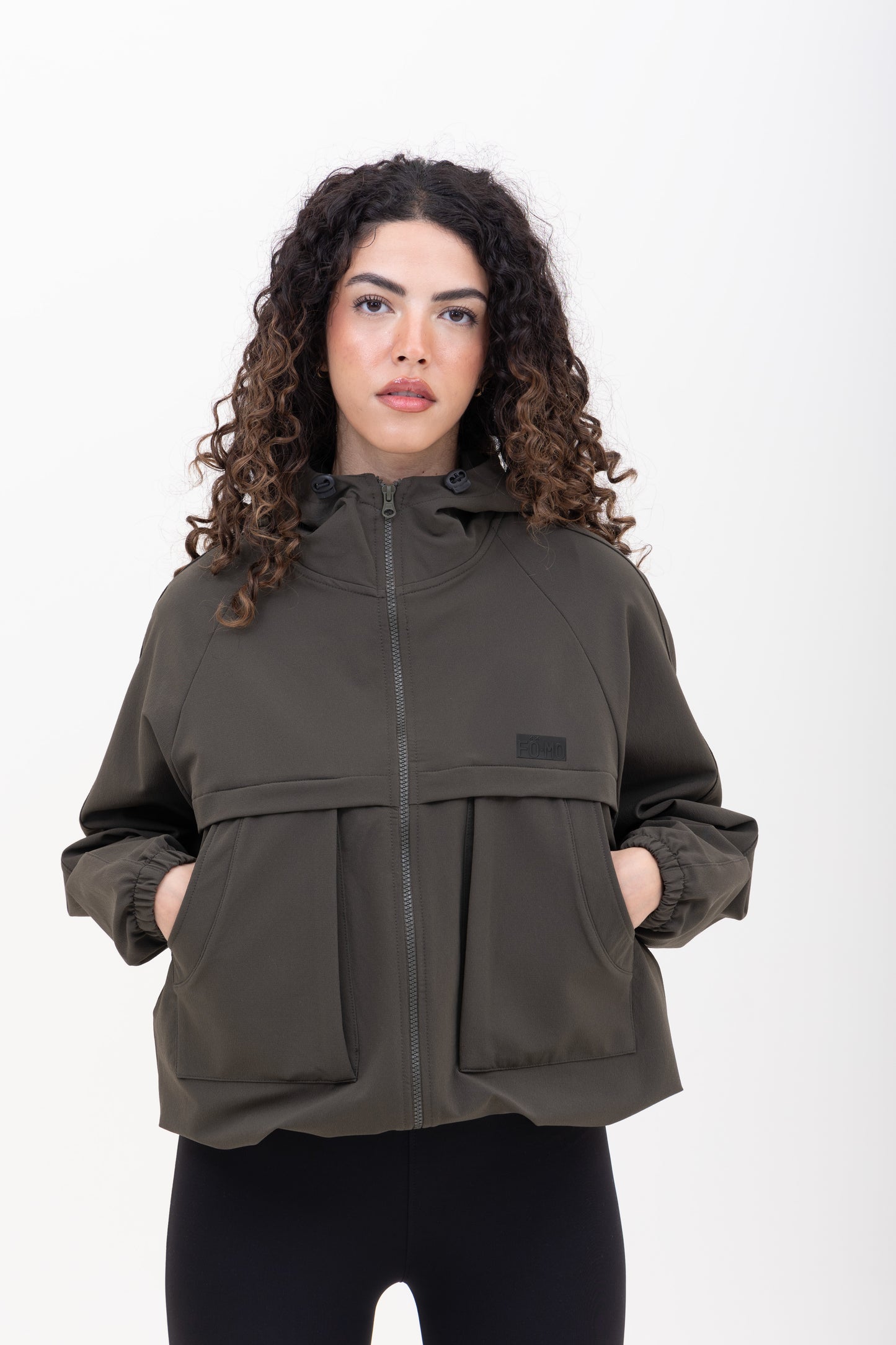 Dark olive FOMO Track jacket