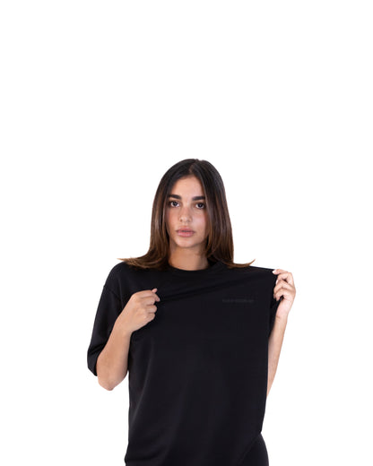 Black FOMO Zone Oversized Shirt