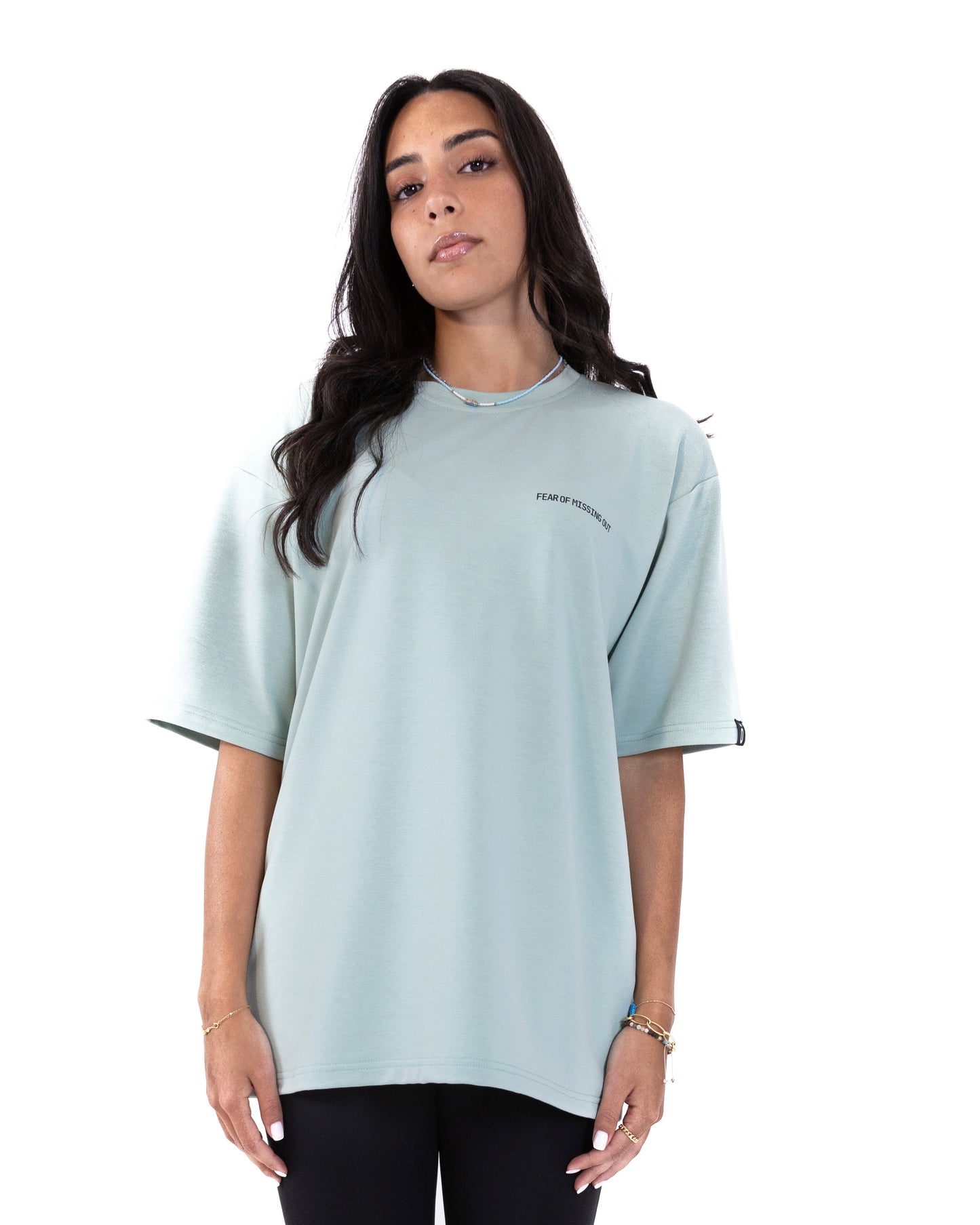 Mint Green FOMO Zone Oversized Shirt