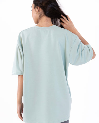 Mint Green FOMO Patch Seal Oversized Shirt