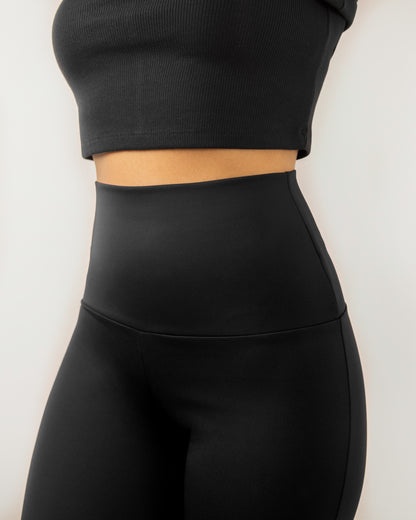 Black High Waist Flare Pants