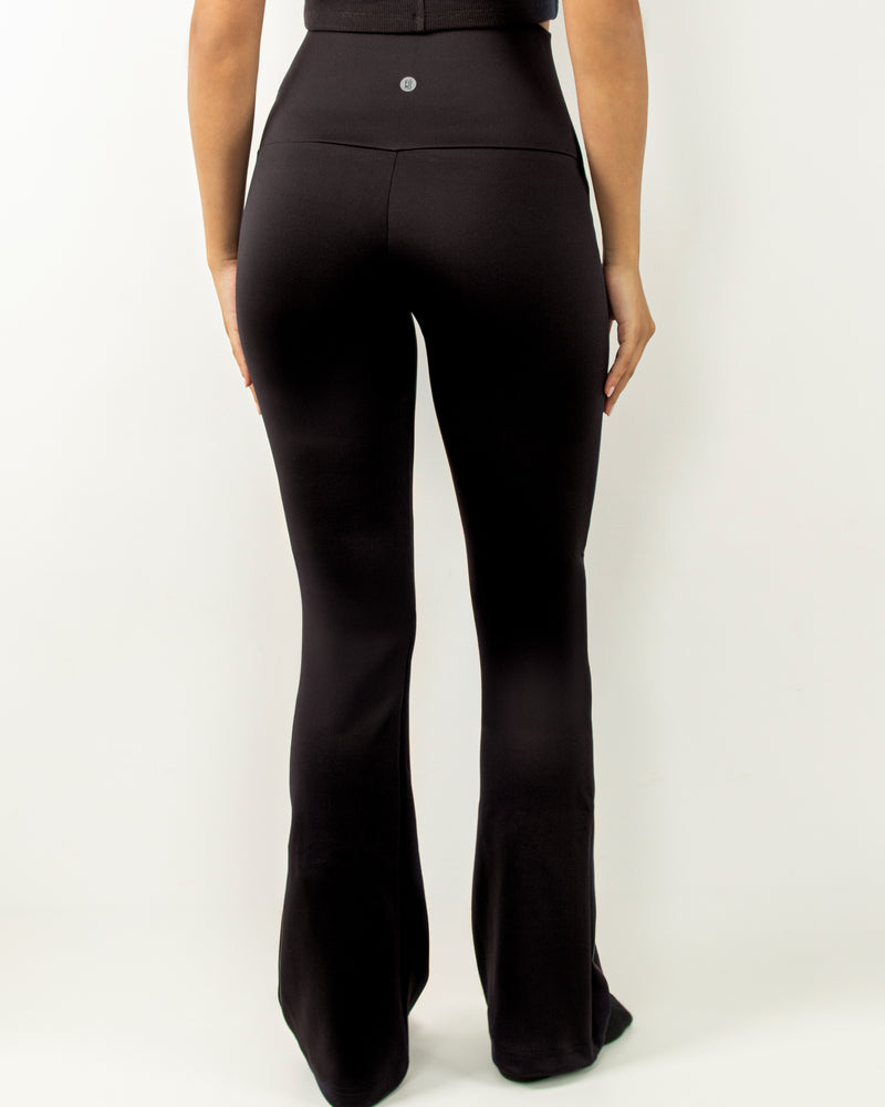 Black High Waist Flare Pants