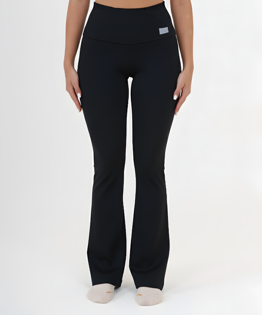 Black flare pants